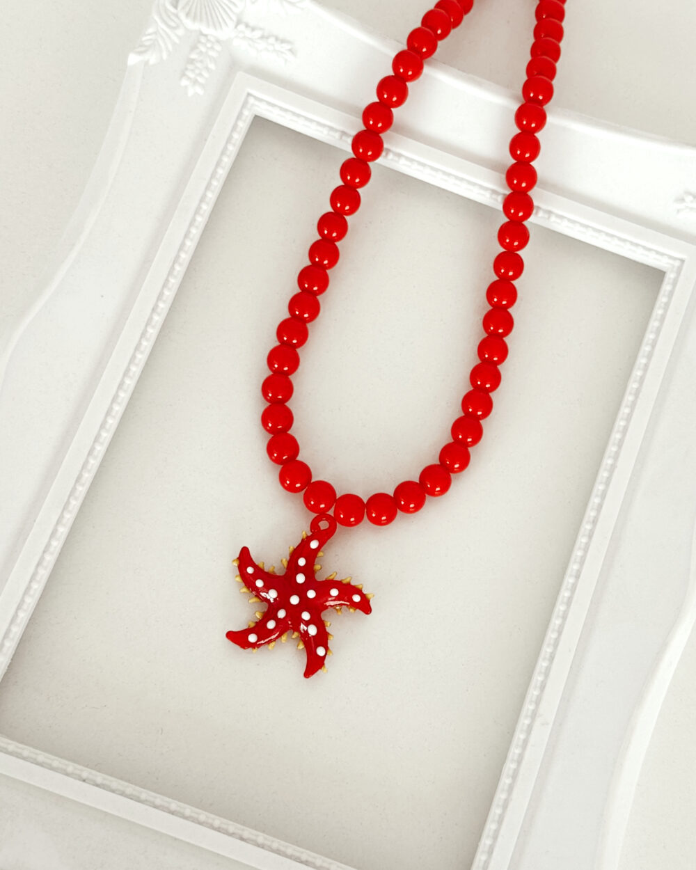 Collar estrella de mar red
